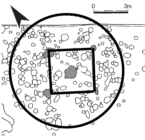 円形壁立建物ｓｂ3201平面図